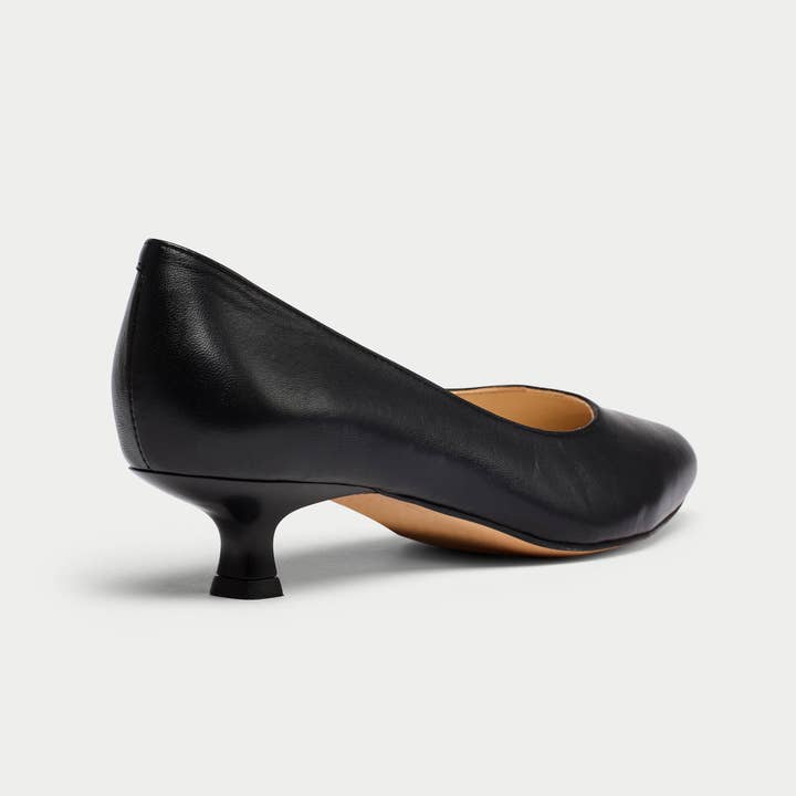 Calla – wholesale Low heels – Women′s – Claudia - Black Leather2