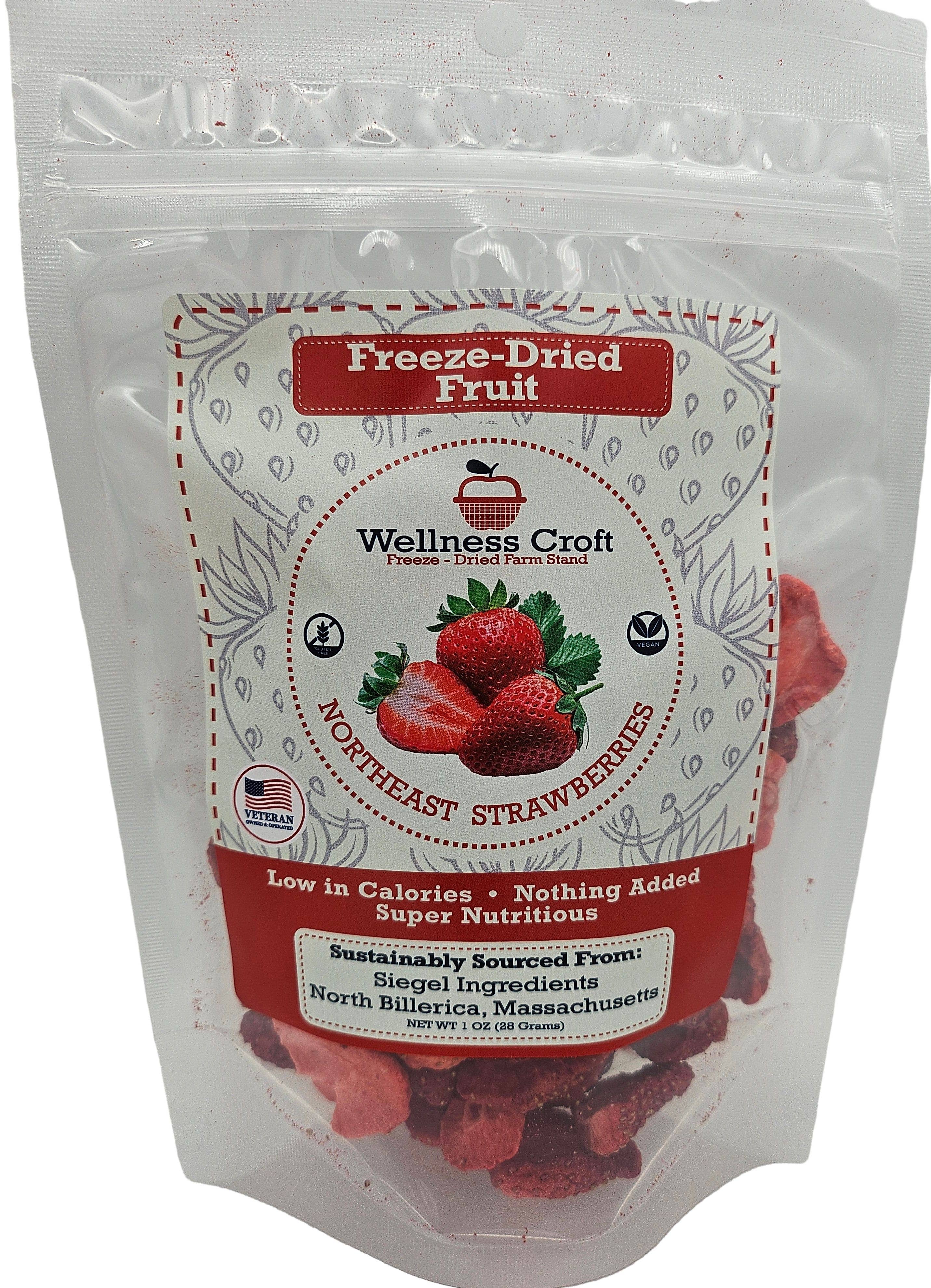 Wellness Croft - Wholesale Dried/Dehydrated Fruit - Northeast Sourced Strawberry Pouch