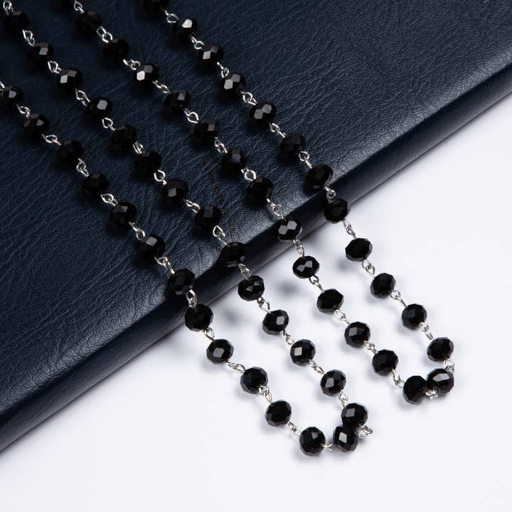Ole - Wholesale Beaded/Pearl Necklace - Crystal Beaded Necklaces N1163-15-WH