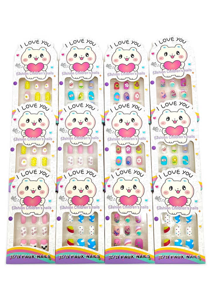 Little Girls Press-On Nails for wholesale by Lucylou Collection