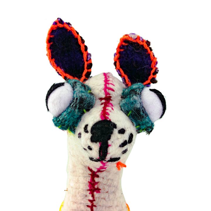 Lumily – wholesale Decorative tabletop object – Coco the Chihuahua: Repurposed Wool Boho Decor - Mexico8