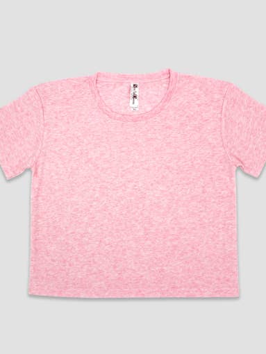 Laughing Giraffe - Wholesale T-shirt – women's - Women's Flowy Festival Crop Top T-shirt Boxy Tee -Blank5