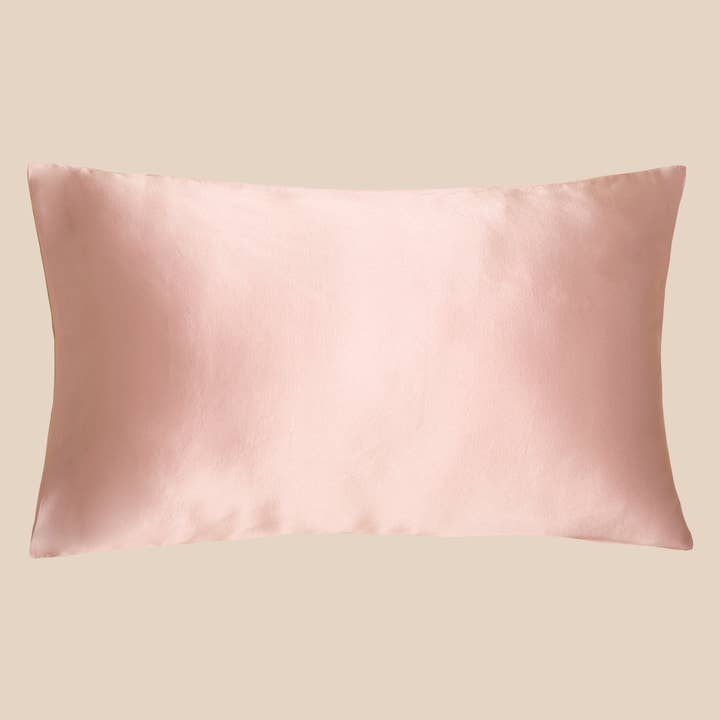 Funda de almohada de seda rosa perla para venta al por mayor de Muraki