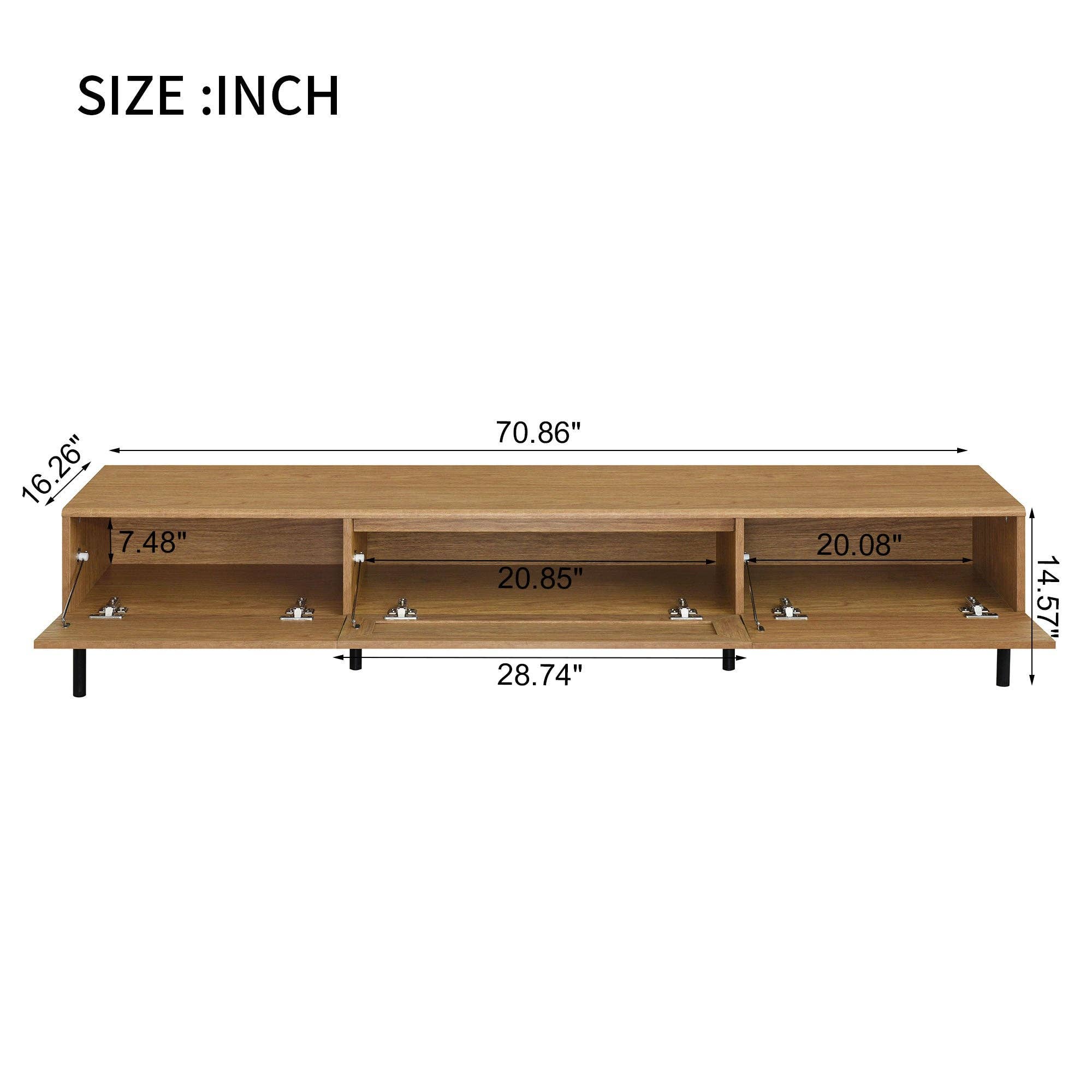 39F Inc. - Wholesale Cabinet - TV Stand for TVs up to 80'' , Modern Farmhouse Media Console8
