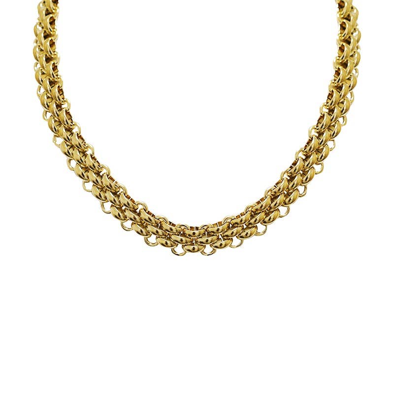 AMORINO SRL - Wholesale Link & Chain Necklace - THICK CHAIN NECKLACE - JN25124C270