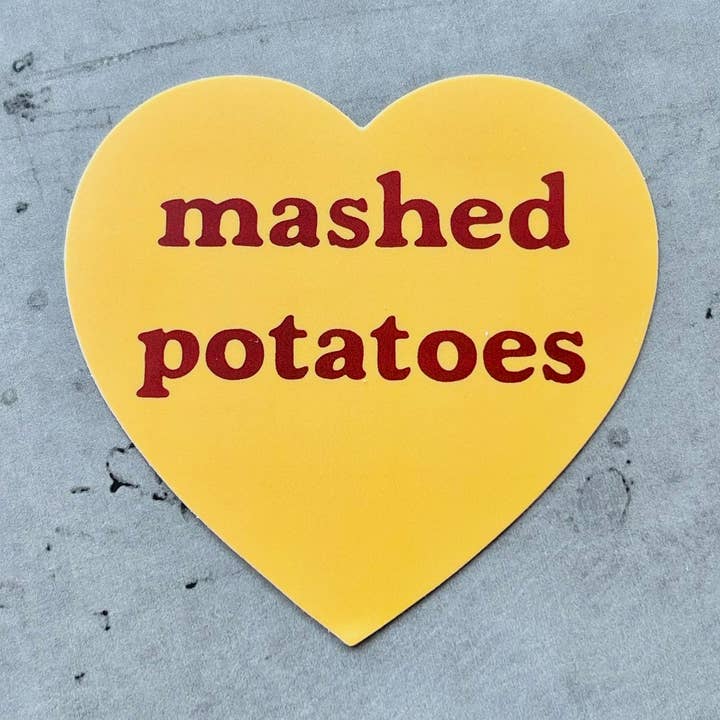 Pegatina en forma de corazón de puré de patatas para restaurantes, regalos gastronómicos para venta al por mayor de The Silver Spider