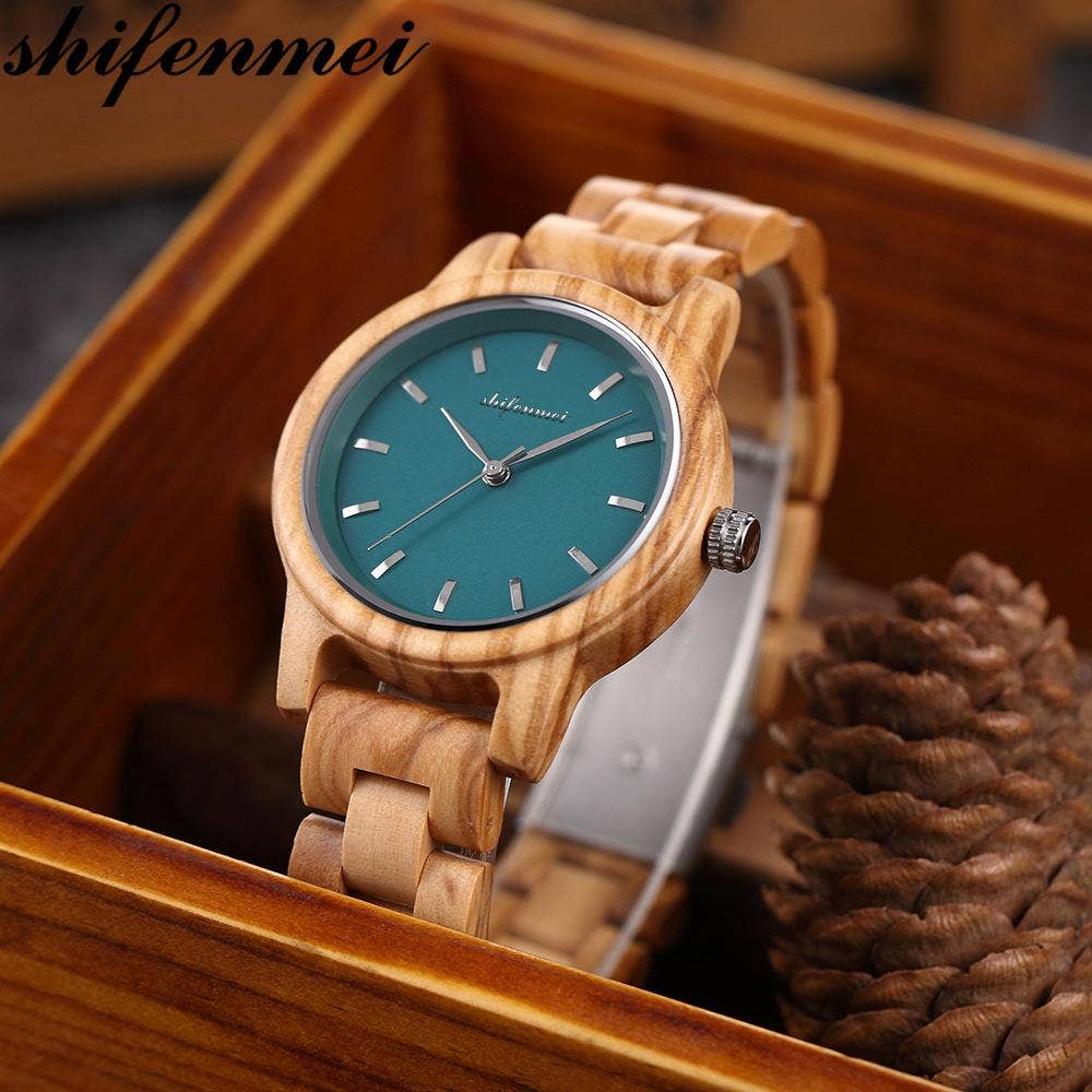 WoodWristCo - Wholesale Wrist watch – Women's - Fashion Premium Green Wooden Quartz Women's Watch13