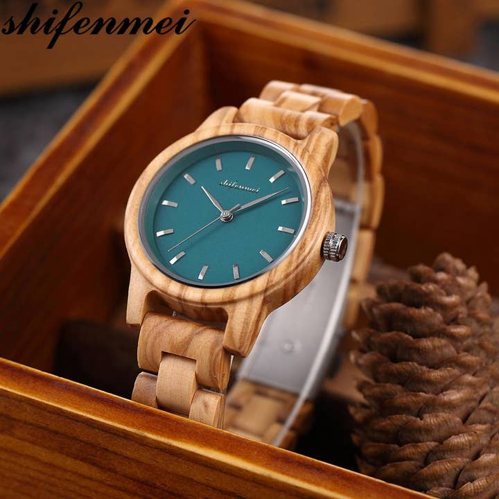 WoodWristCo - Wholesale Wrist watch – Women's - Fashion Premium Green Wooden Quartz Women's Watch13