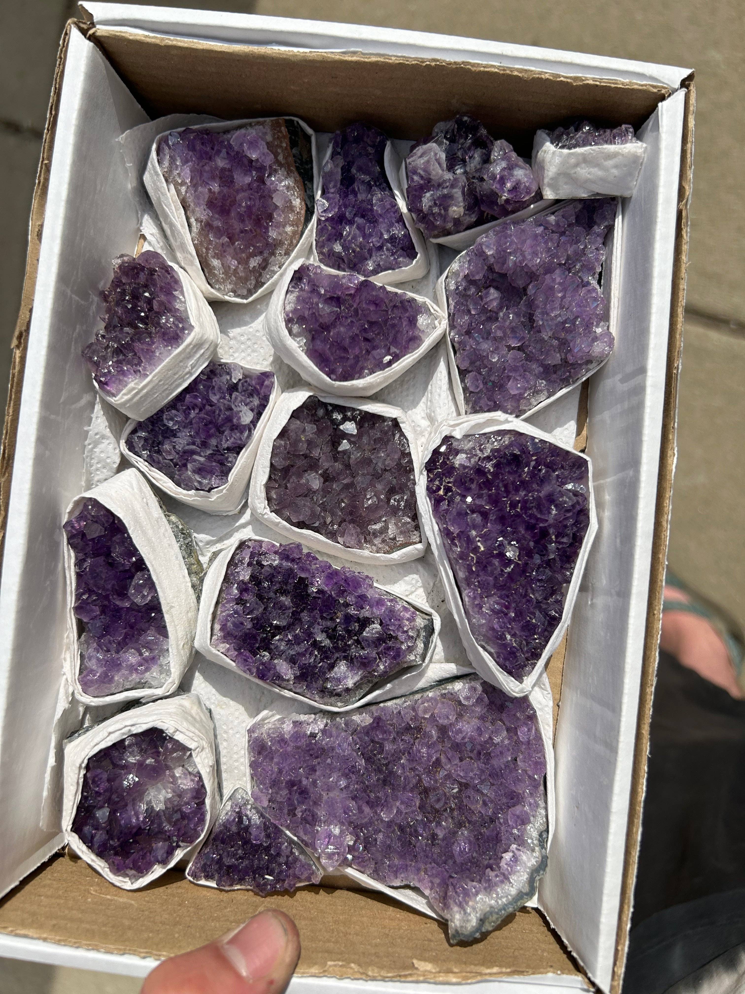 Gemwise – Engroshandel Spirituelle sten og krystaller – Ametyst Halvfladt3