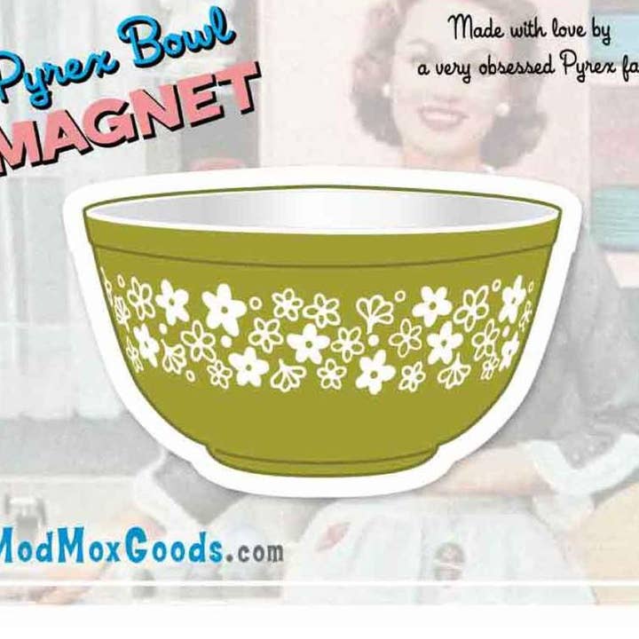 Bowl Magnet Pyrex Spring Blossom for wholesale by ModMoxGoods