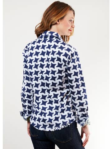 Dizzy-Lizzie - Wholesale Tunic - Women's - Cape Cod Tunic Navy White Houndstooth3
