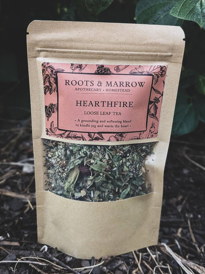 Hearthfire Loose Leaf Tea for wholesale by Roots & Marrow Apothecary