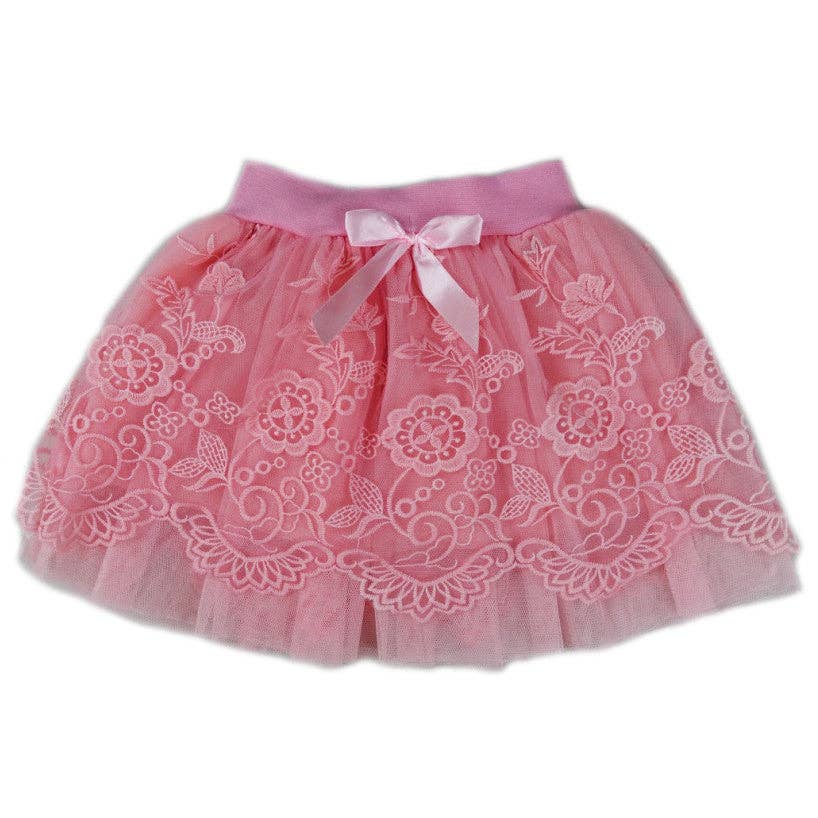 Wenchoice - Wholesale Tutu - Kids - Coral Lace Tutu Skirt1