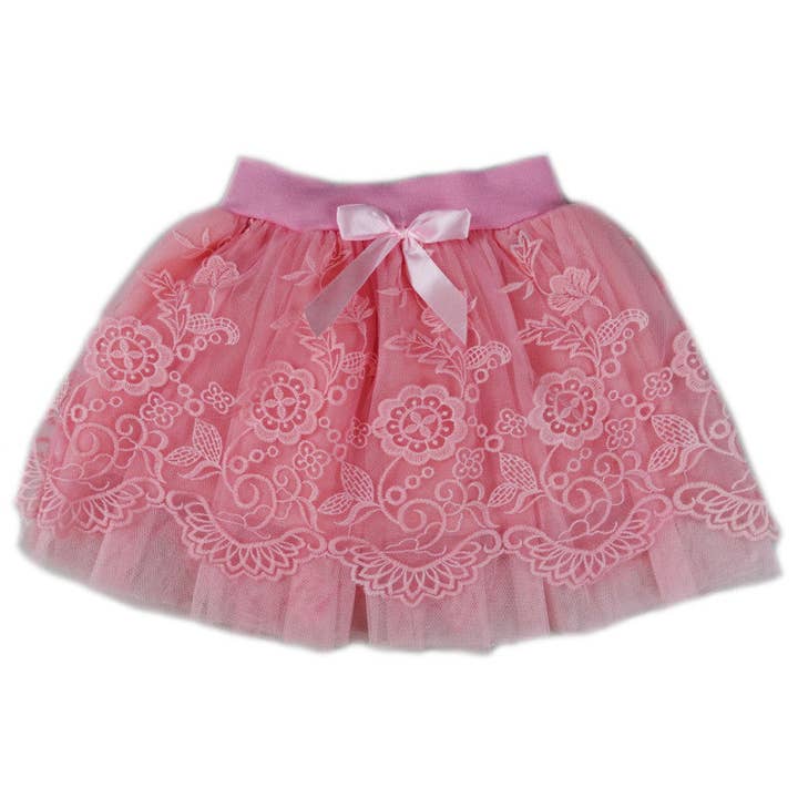 Wenchoice - Wholesale Tutu - Kids - Coral Lace Tutu Skirt1
