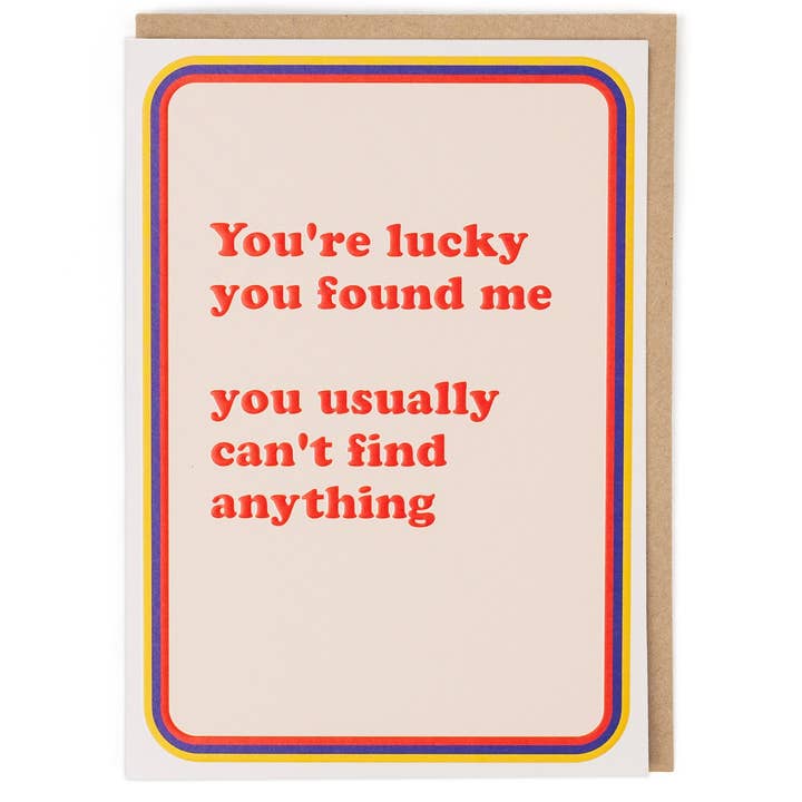 Cath Tate Cards - Wholesale Anniversary Card - FOUND ME