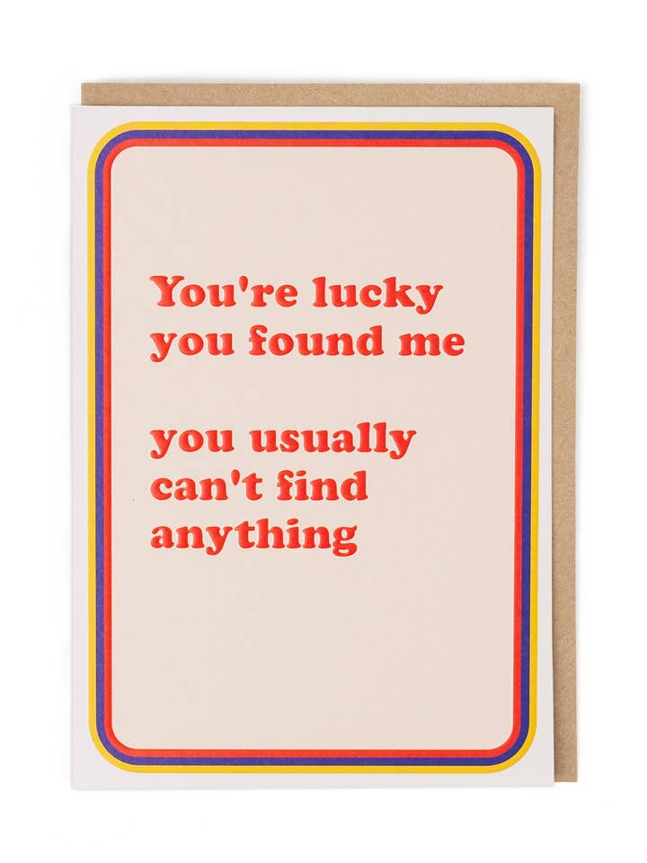 GEVONDEN ME voor wholesale door Cath Tate Cards