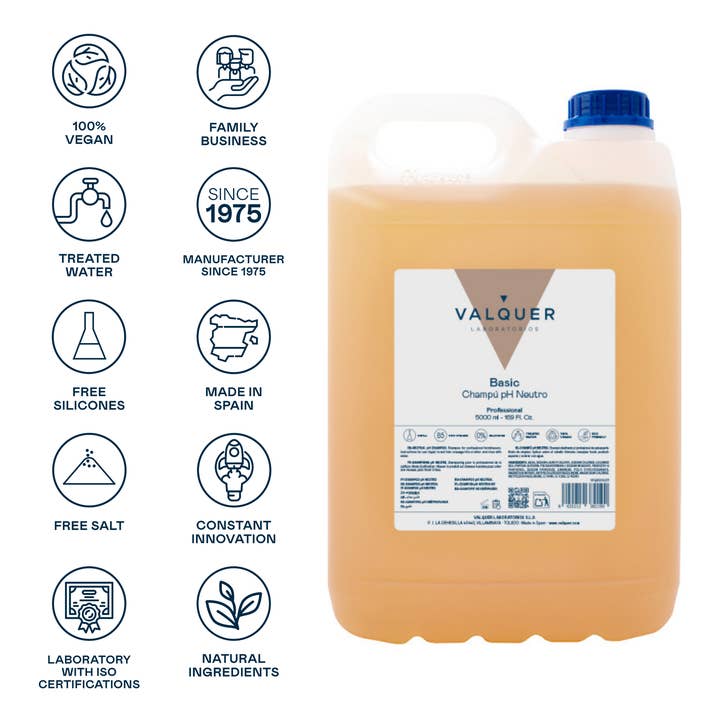 Valquer Laboratorios - Wholesale Hair Shampoo - Neutral pH shampoo - 5000 ml2