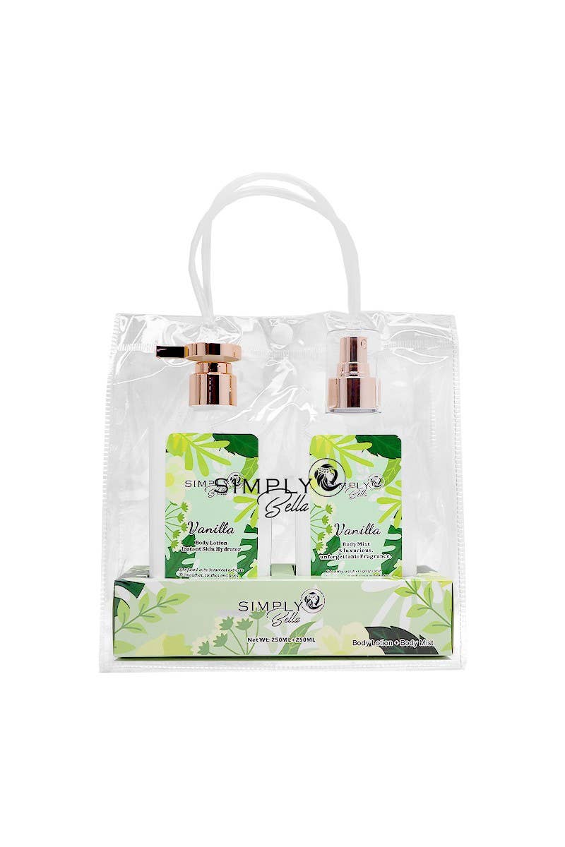 PINEAPPLE Beauty – Conjunto de banho e corpo por atacado – Conjunto de Loção Corporal e Névoa Corporal Simply Bella SLBM003 Baunilha - 41