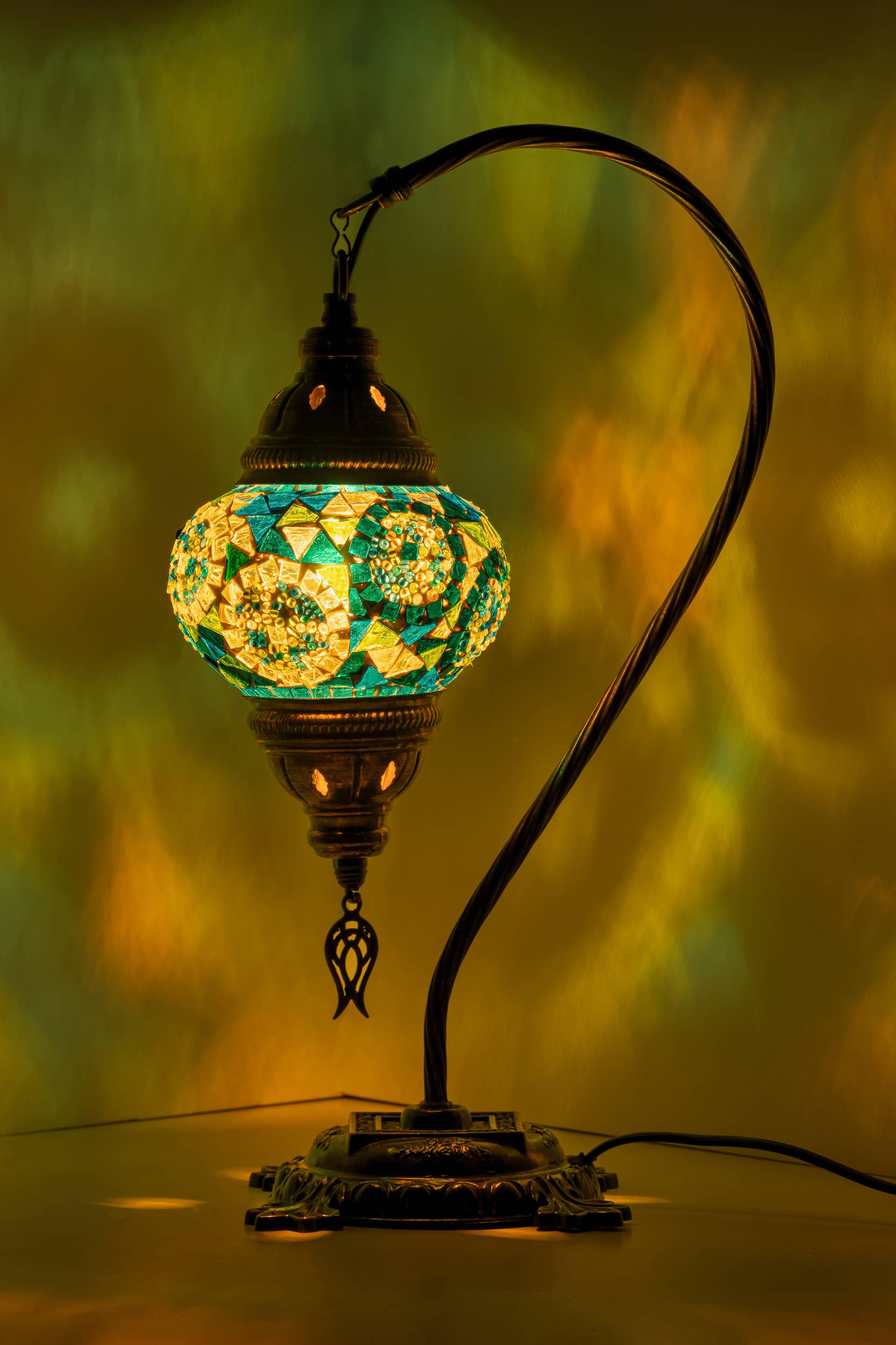 KAFTHAN - Wholesale Accent/Desk Lamp - Swan Neck Mosaic Lamps | Christmas & Holiday Decor Lighting5