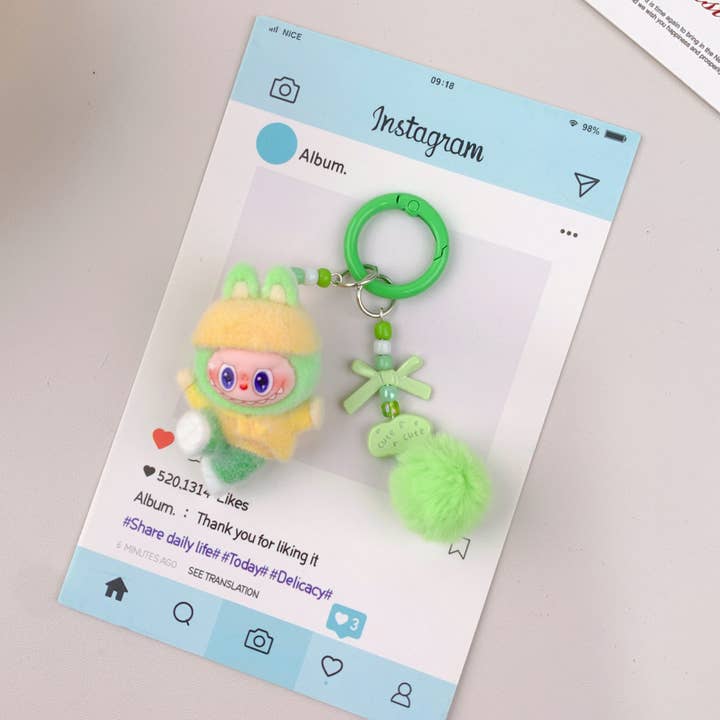 Lilyrosy(Duty free) - Wholesale Keychain - Women's - Hot-Selling Cute Dance Labu~ Keychain ,Car Key Accessory 4