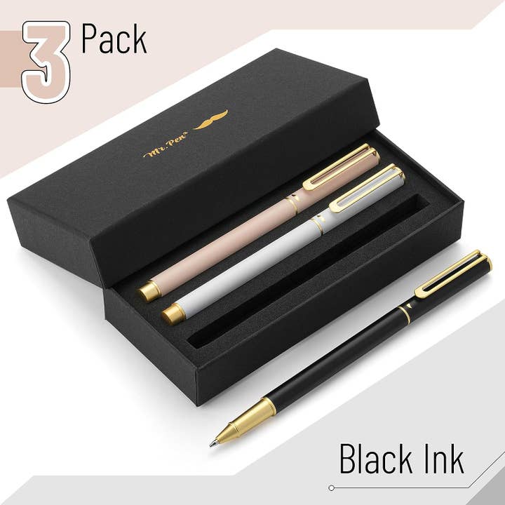 Mr. Pen - Wholesale Pen - Mr. Pen- Luxury Pen Set, Assorted Color Barrels, Black Ink