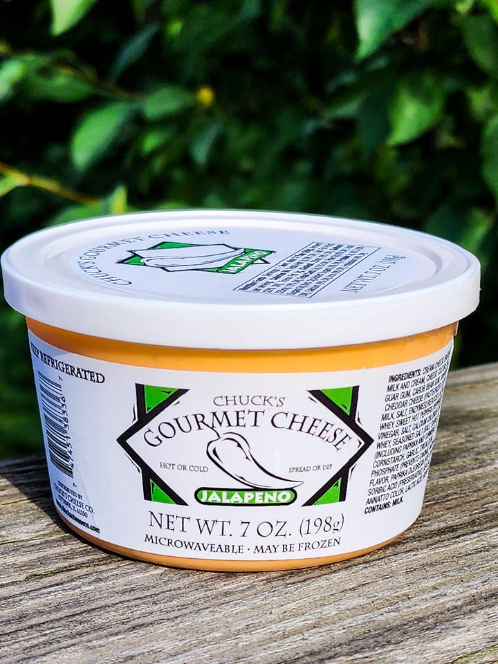 Chuck's Gourmet Cheese Spread-Jalapeno for wholesale by Chuck's Gourmet Cheese