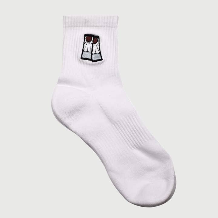 Demon Slayer Anime Athletic Crew Socks - Hanafuda Earrings for wholesale by Sokira