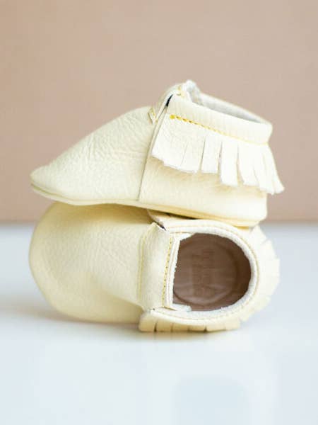 Tana Yellow Moccs for wholesale by Olive & Annie