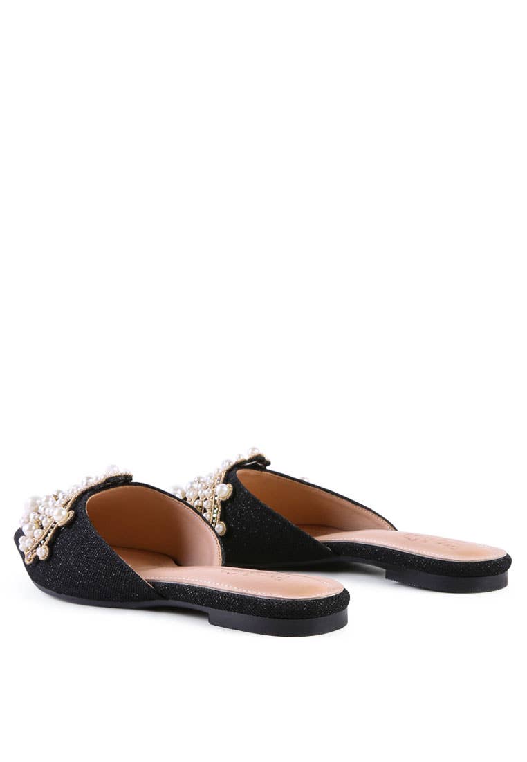 Rag Company - Wholesale Mules - Women's - ASTRE Embellished Delicate Pearl Mules5