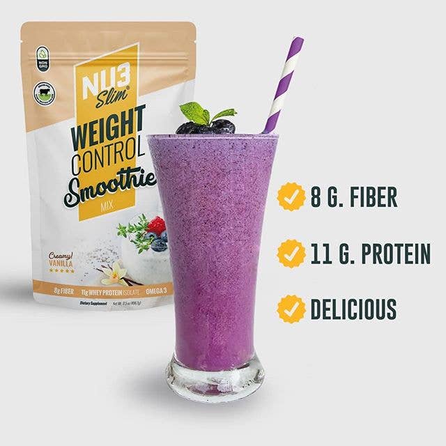 NU3 Slim - Wholesale Powdered Health Drink - NU3 Slim - The Weight Control Smoothie 17.8 oz - Mixed Case2