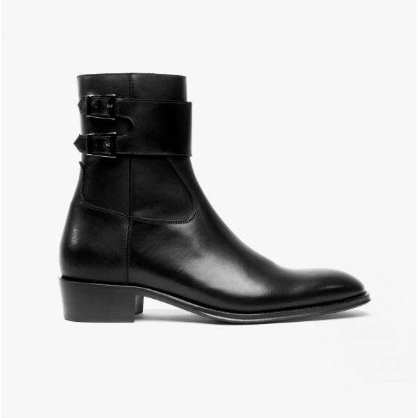 Club Cubano - Wholesale Chelsea Boots - Men's - Club Cubano ANFIBIO Mens Leather Cuban Heel Boots Black