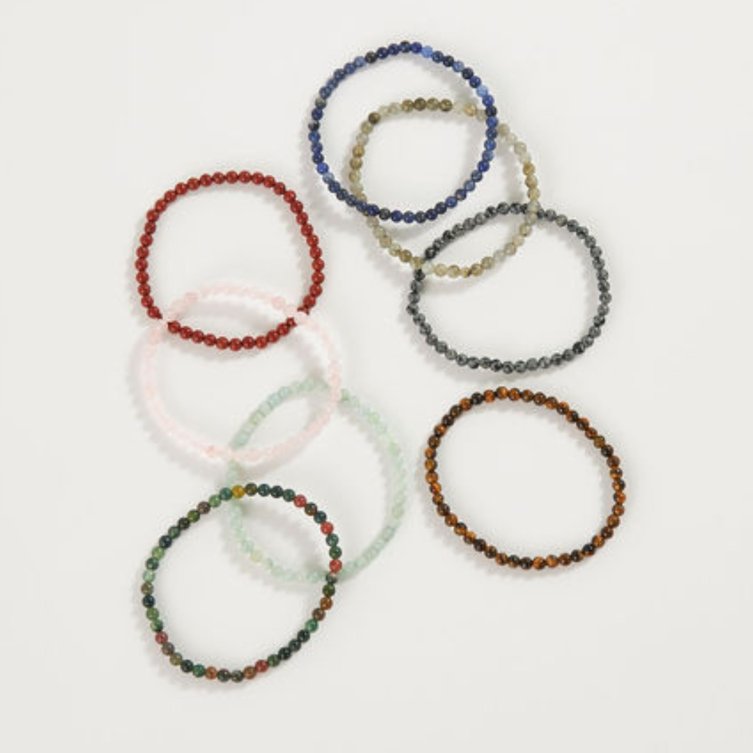 GeoCentral - Wholesale Beaded Bracelet - Mini Crystal Bracelet Assortment 4mm3