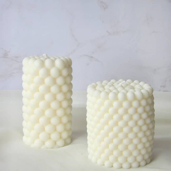 Bubble Pillar Set for wholesale by SoyCandleNYC