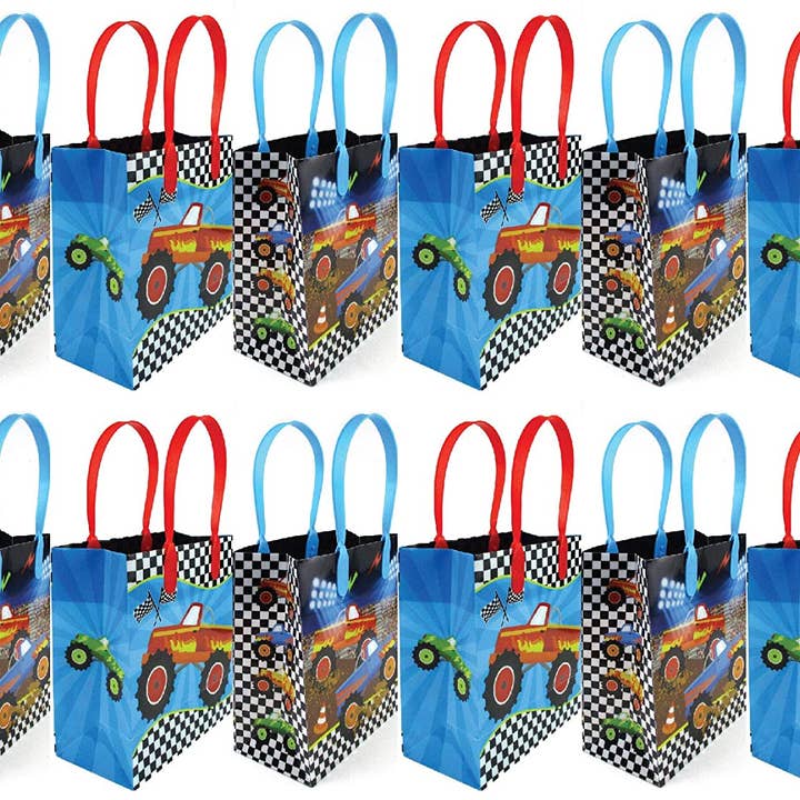 Tiny Mills - Wholesale Favor Bags - Monster Truck Party Favor Bags Treat Bags, 12 Pack (Copy)3