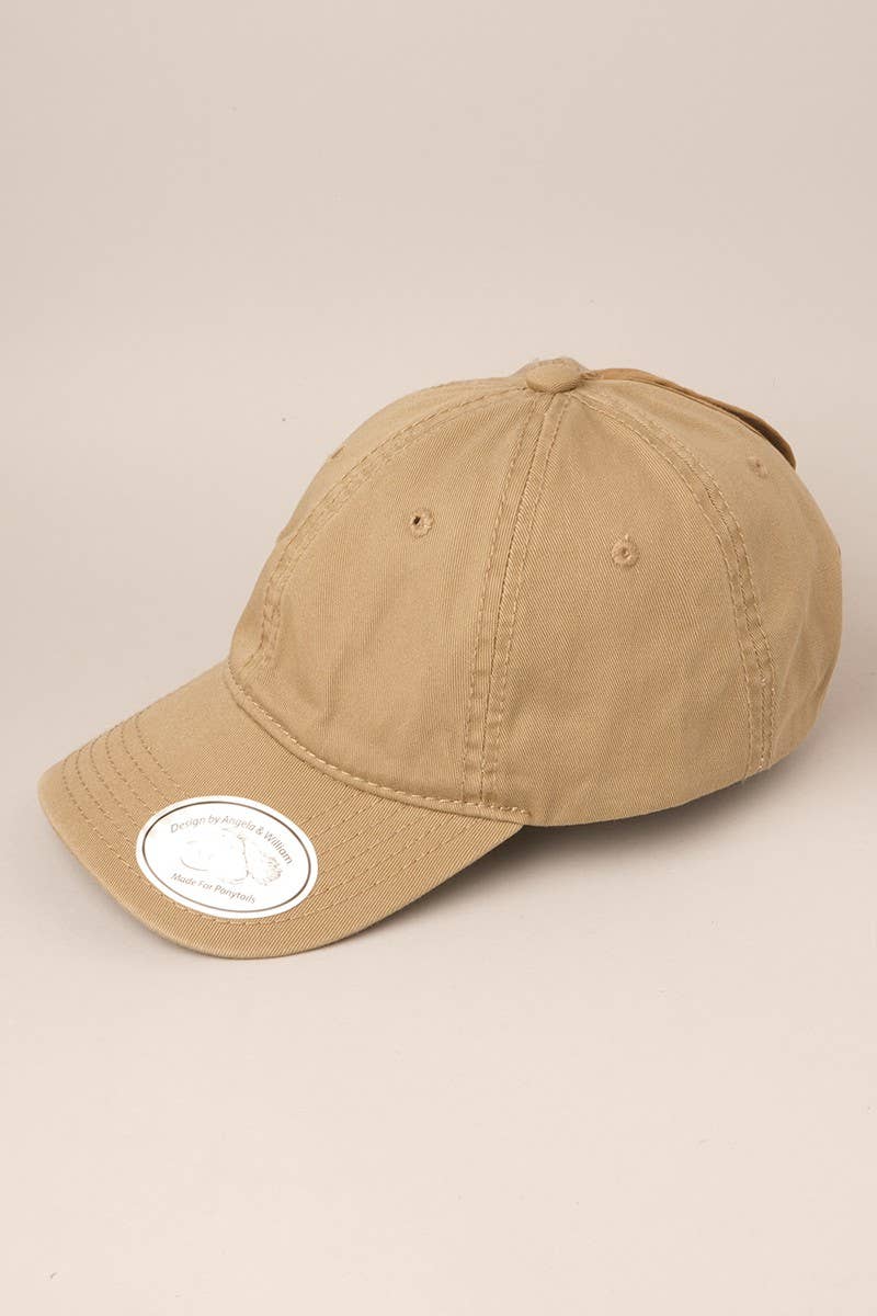 Fashion City - Wholesale Baseball Cap - Women's - Cotton Messy High Bun Pony Baseball Cap8