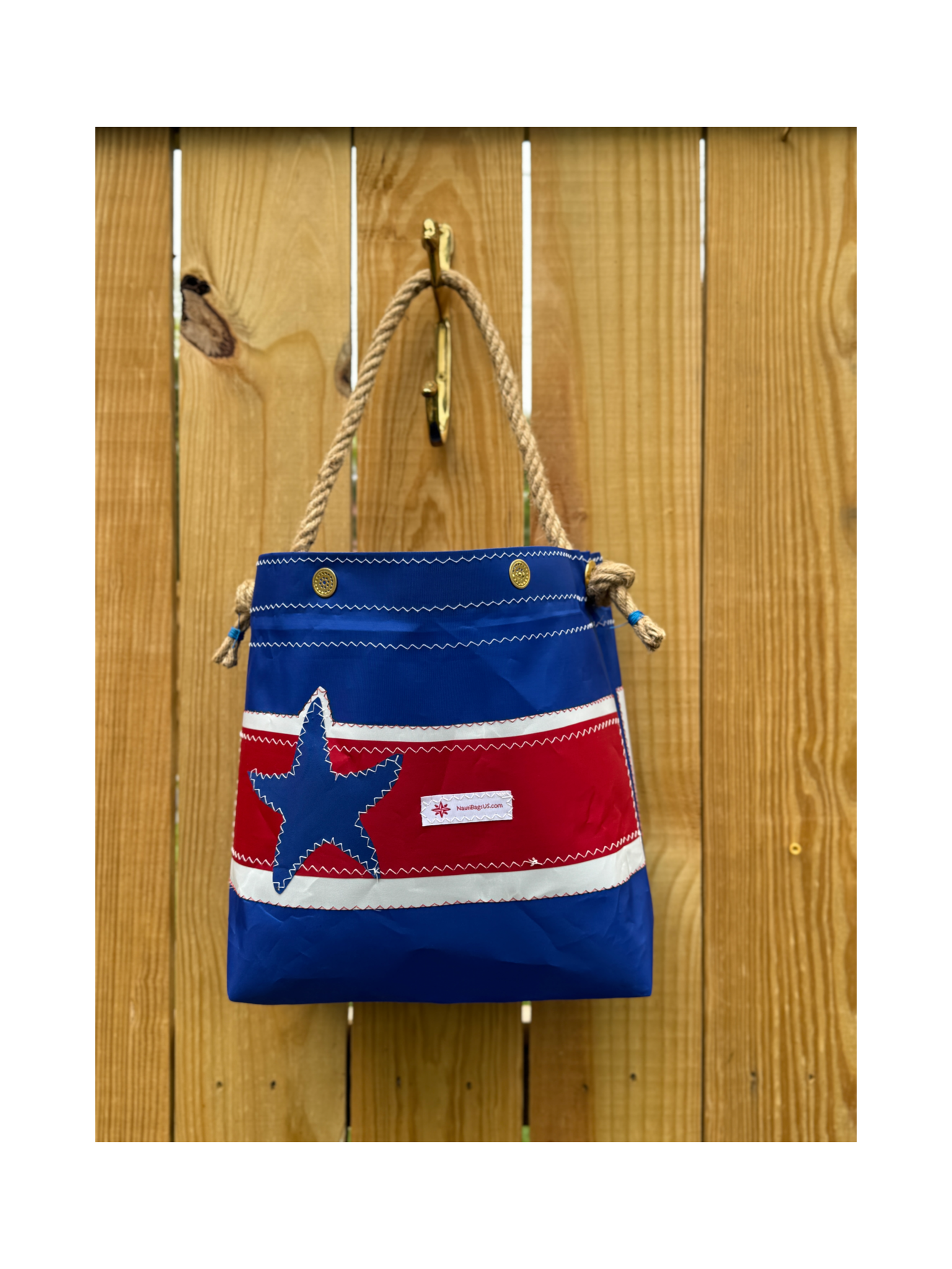 NautiBagsUS - Wholesale Beach Bag - Shell’s Sailcloth Bucket1