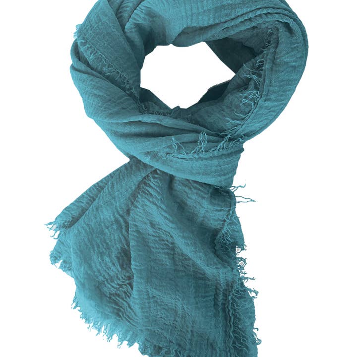 Rubyzaar - Wholesale Scarf - Women's - Boho Scarf - Turquoise2