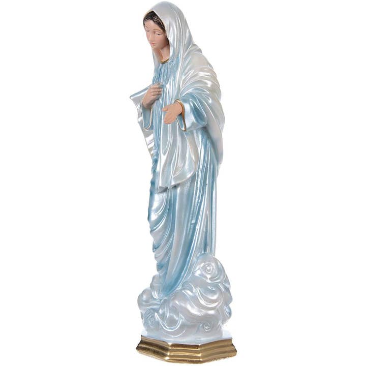 Costa Articoli Religiosi - Wholesale Decorative Figurine - Statue of Our Lady of Medjugorje cm. 30 in mother-of-pearl plaster3