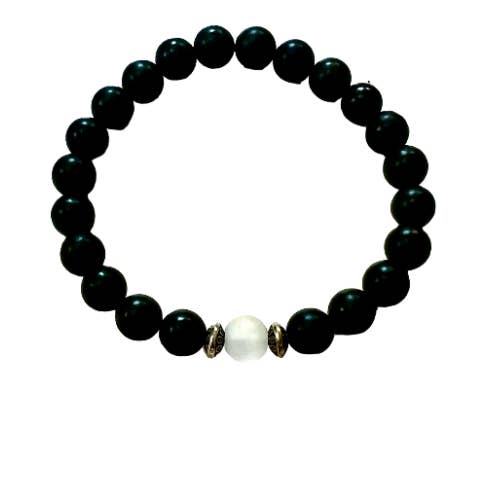 Shungite and Quartz Bracelet for wholesale by The Reiki Shop