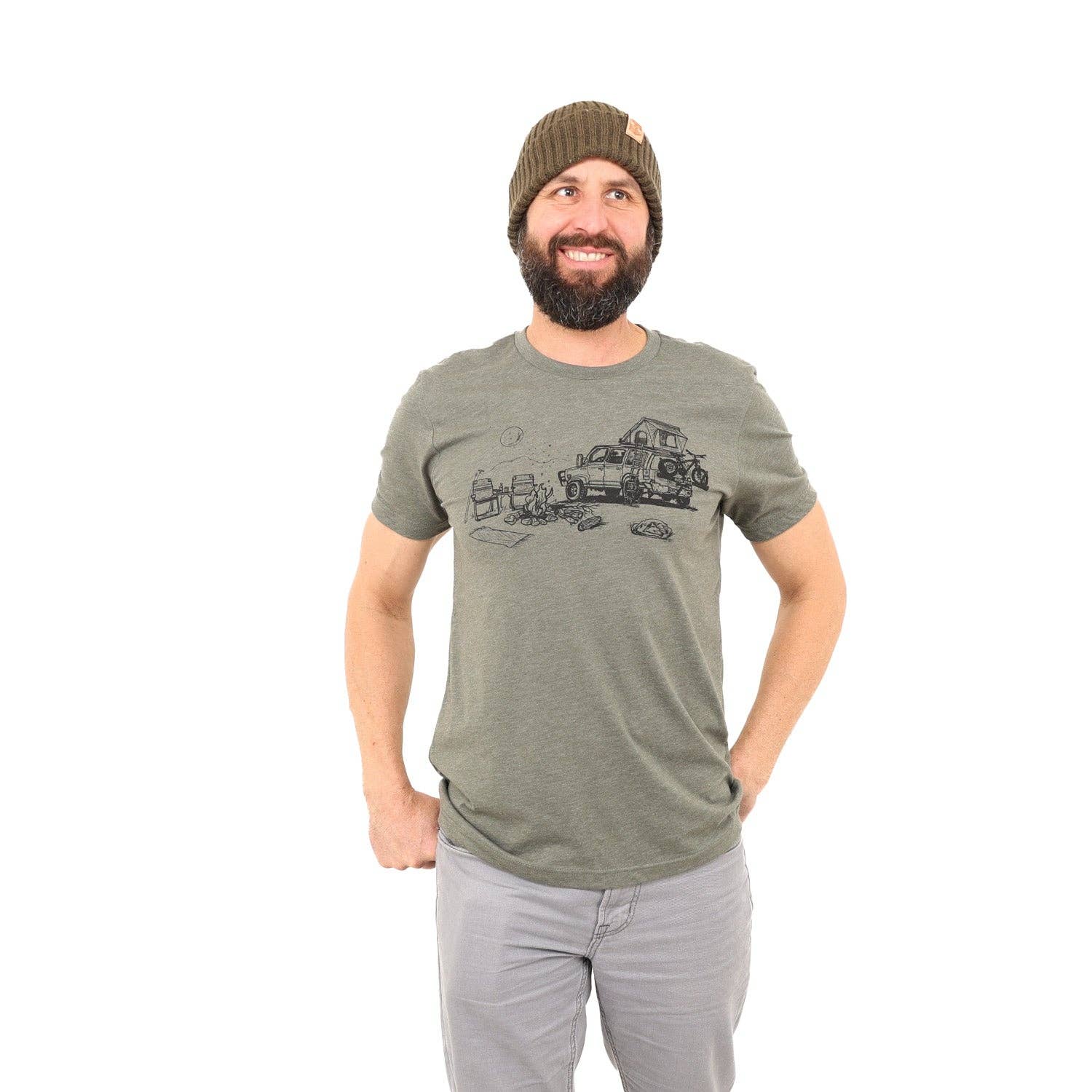 Slow Loris - Wholesale Screen Printed T-Shirt - Men's - Fireside Camp1