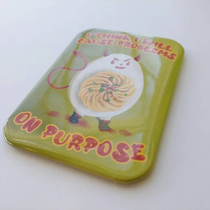 BoyPilot Goods - Wholesale Magnet - Deviled Egg Magnet - Funny food fridge magnet2