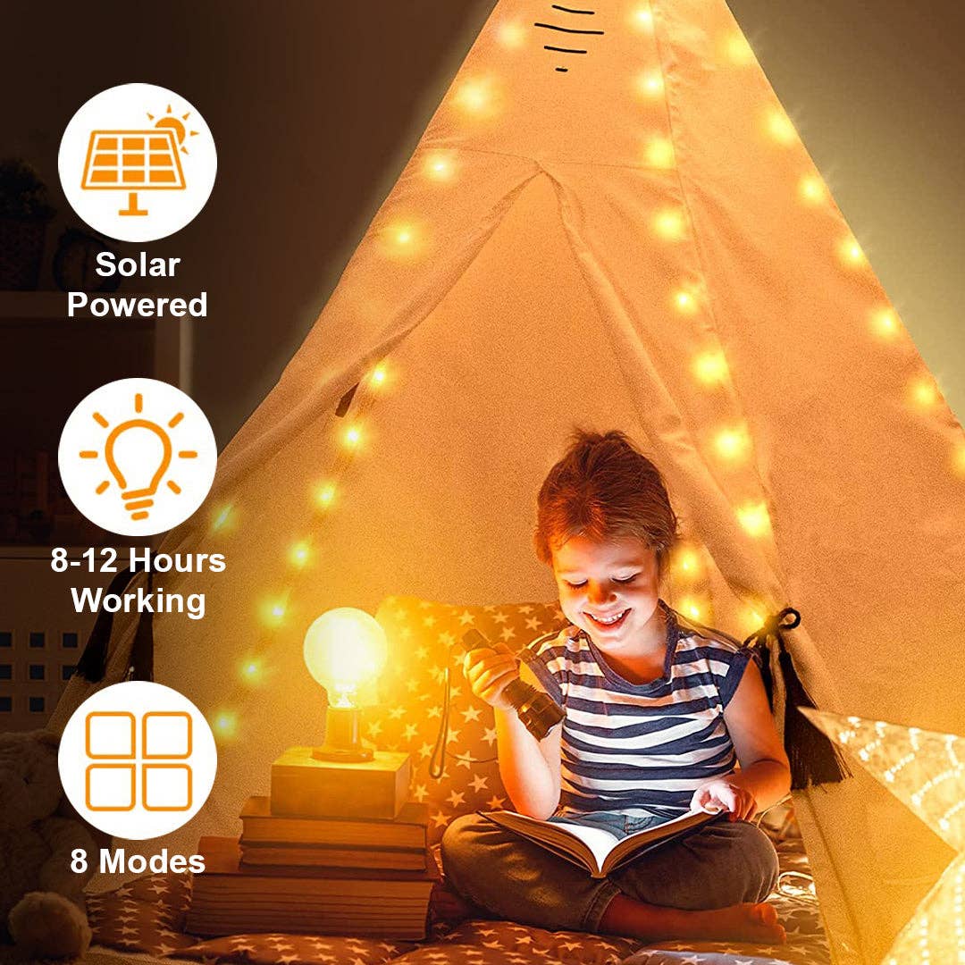 Mtistanbul LTD – Großhandel Lichterketten – LED Solar-Lichterkette, wasserdicht, Warmweiß für Garten4