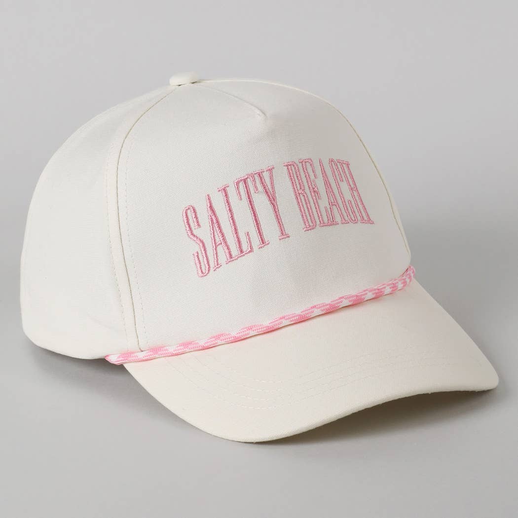 Fashion City - Vendita all'ingrosso Cappellino  da camionista - Unisex - Cappello Trucker Ricamato con Scritta SALTY BEACH4