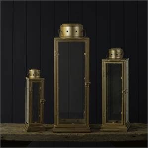 Audrey's Home & Gift - Wholesale Lantern - Lanterns - Gold Nested Port (Set Of 03)2