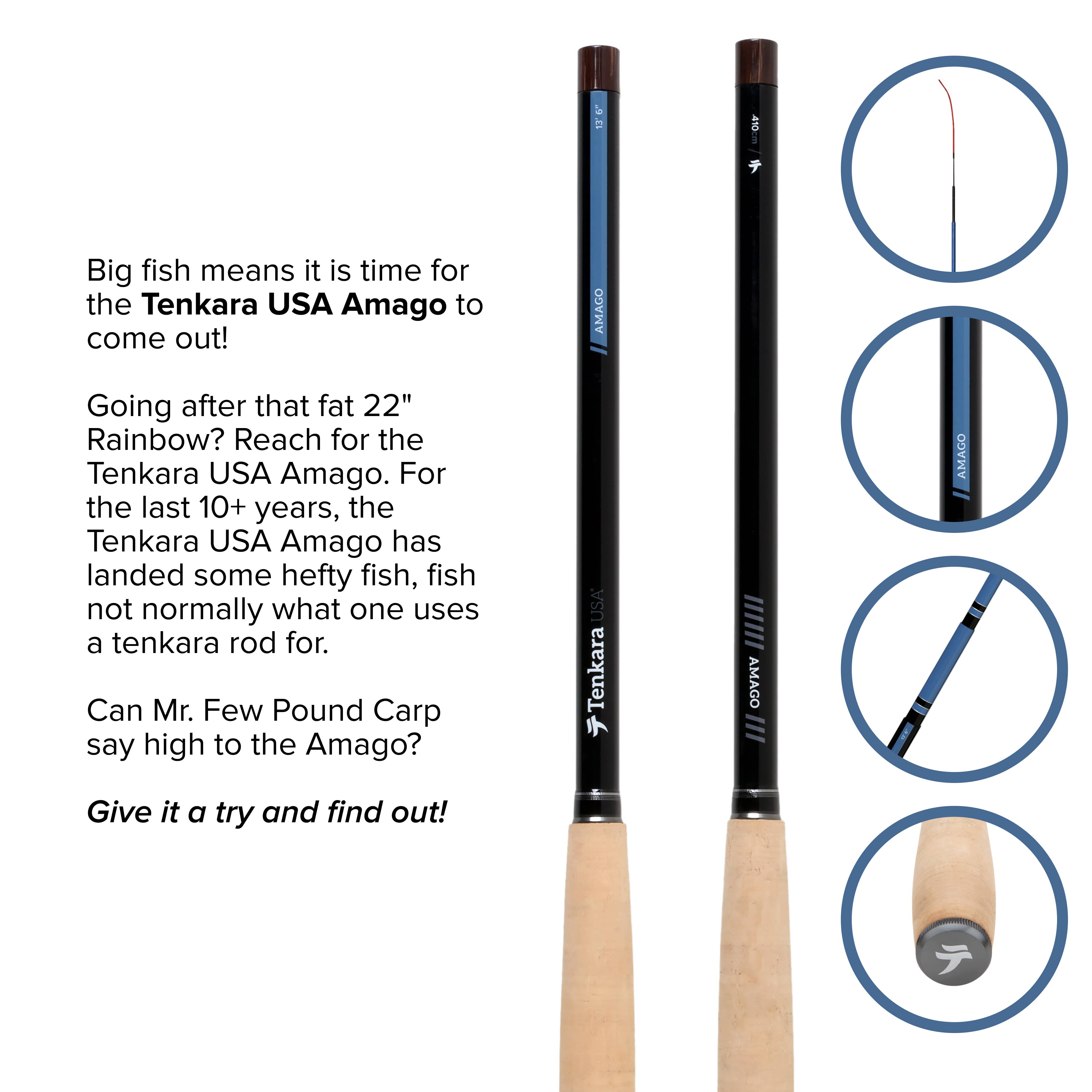 Tenkara USA - Vendita all'ingrosso Accessori sportivi - AMAGO™ 13 piedi 6 pollici (410 cm)2