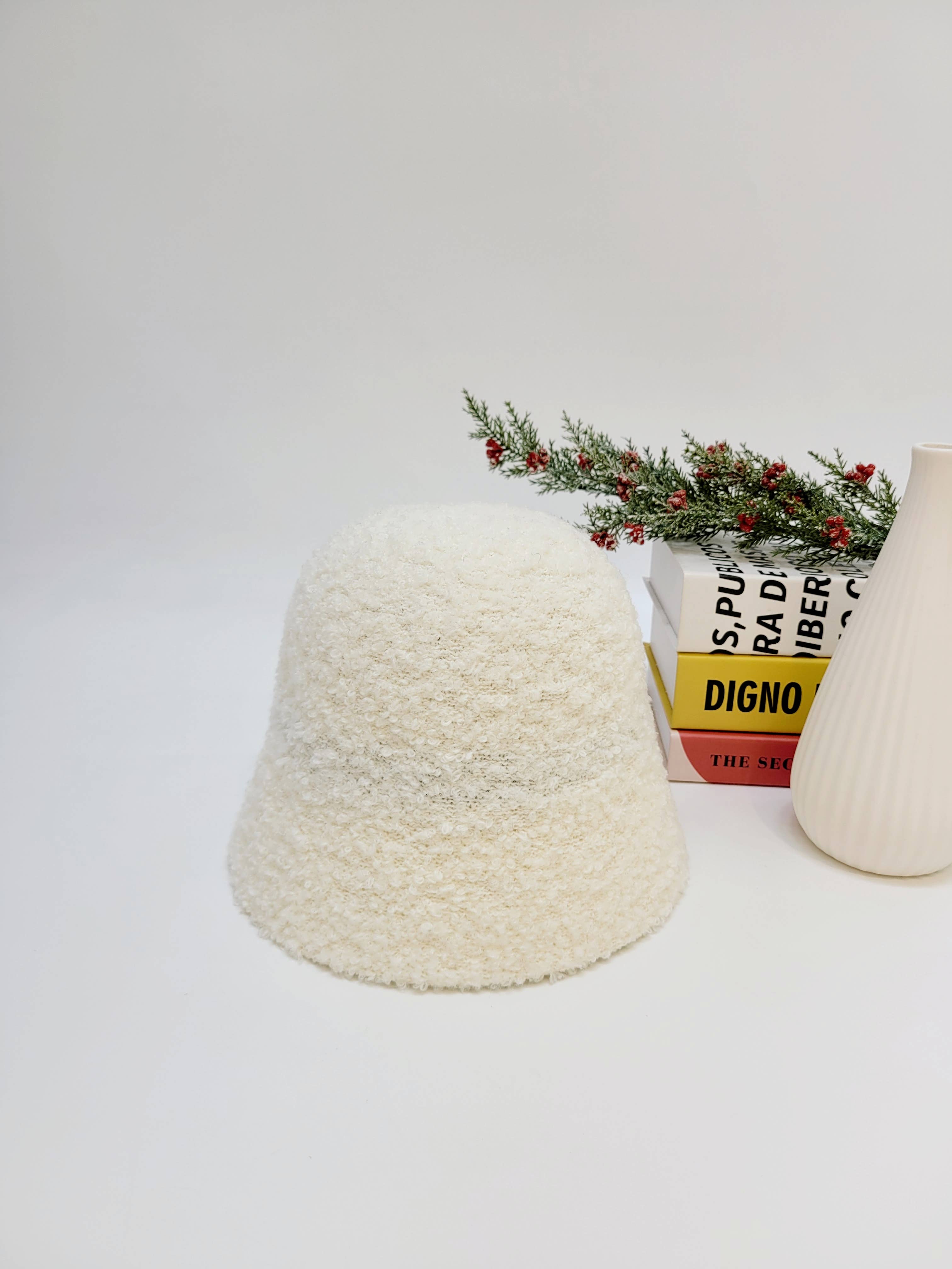 Comfortarians - Wholesale Bucket Hat - Women's - Textured Alpaca Wool Bucket Hat, Extra Warm Winter Hat5