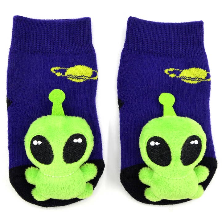 Liventi - Wholesale Sokken - Baby - Baby Alien - Boogie Toes Baby Rammelaar Sokken