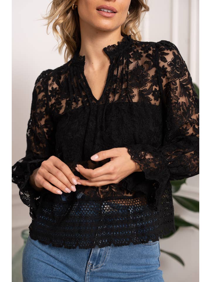 CHOKLATE PARIS - Wholesale Blouse - Women's - Bohemian lace blouse - 810166