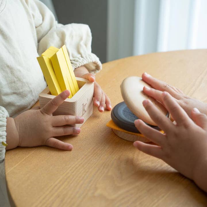 kiko+ & gg* - Wholesale Wood Toy - Kids - Hamburger & Fries Wooden Musical Set