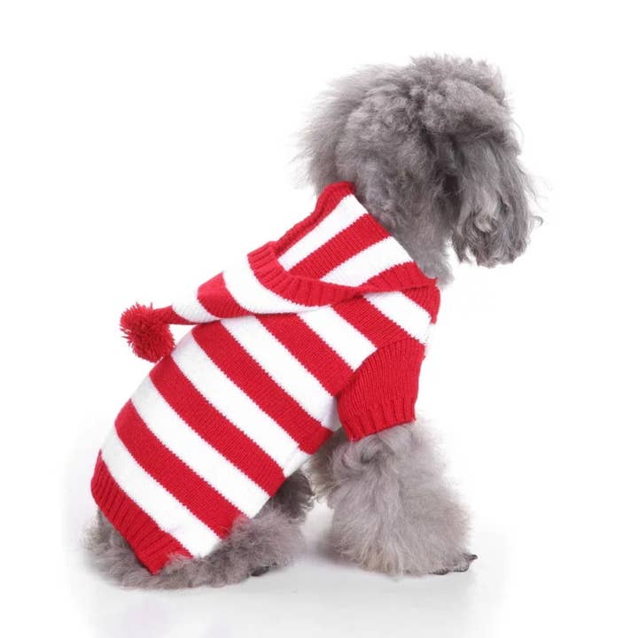 Nautical Red Knitted Sweater | Daniel's Pet Emporium for wholesale by Daniel’s Pet Emporium